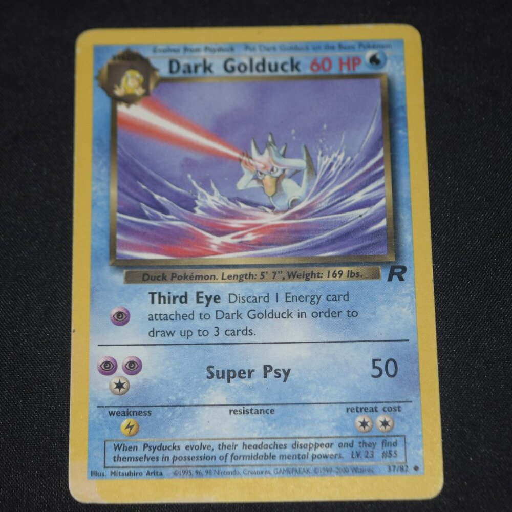 Pokemon Team Rocket #37/82 Dark Golduck, LP, Uncommon